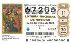 Lotería de Soria 67206 Sorteo Extraordinario de Lotería de Navidad 2023
